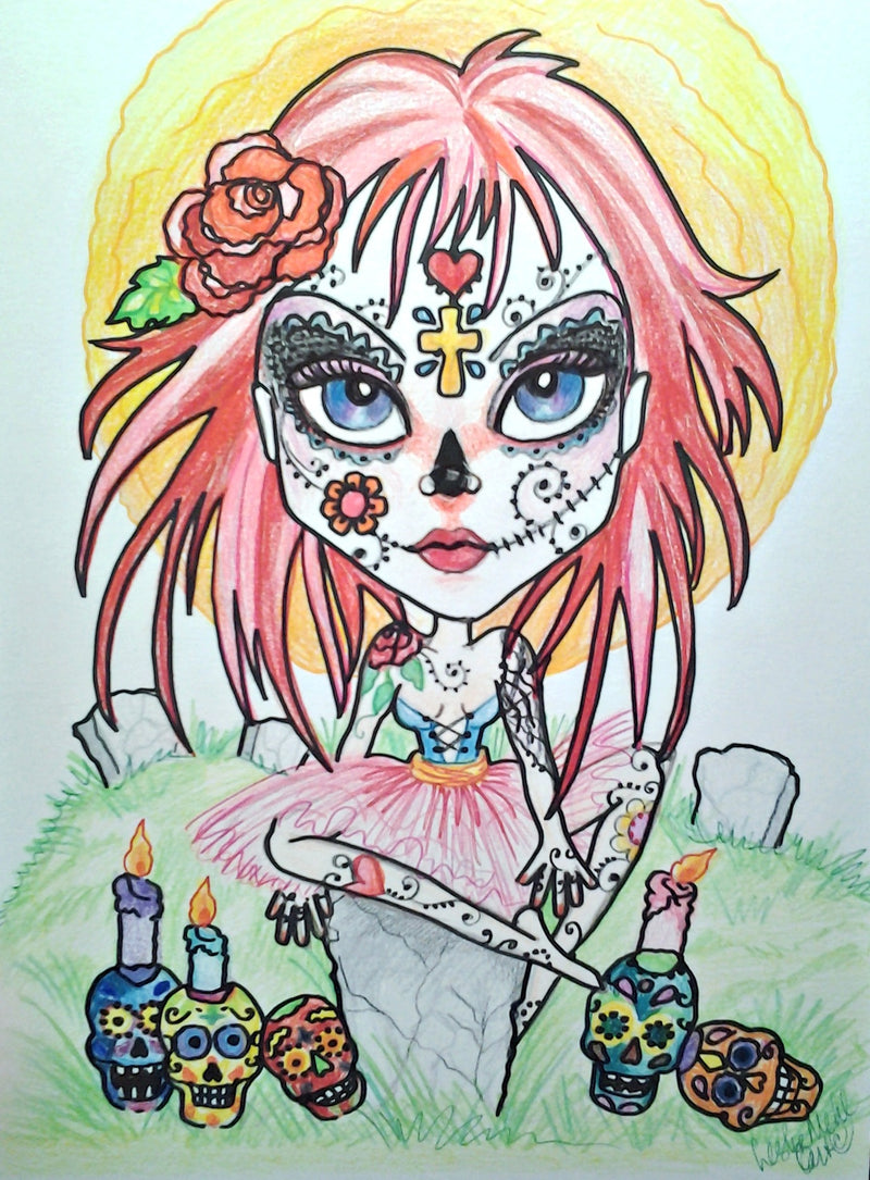 Day Of The Dead Big Eye Fantasy Art