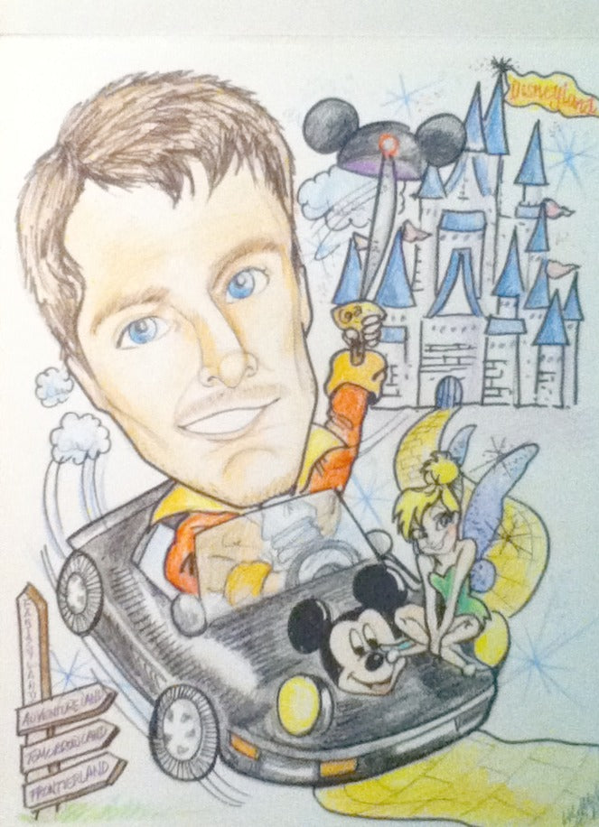 Caricature of One Person in Color