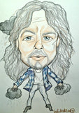 Eddie Vedder Pop Portrait Rock and Roll Caricature Music Art 
