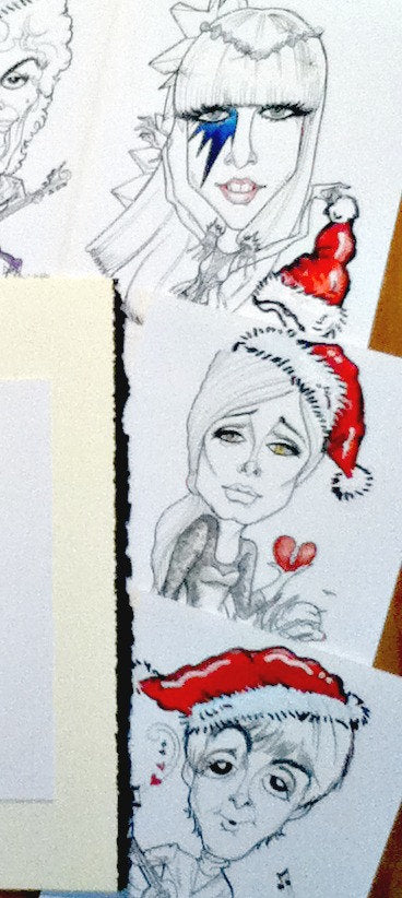 Rock & Roll Holiday Greeting Cards Set of 12