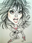 Joan Jett Pop Portrait Rock and Roll Caricature Music Art