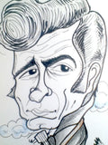 Johnny Cash Rock and Roll Caricature