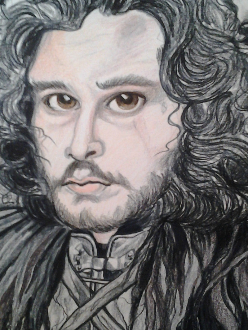 Jon Snow Pop Culture Game Of Thrones Pop Portrait Art Print