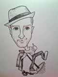 Justin Timberlake Rock and Roll Caricature art Print