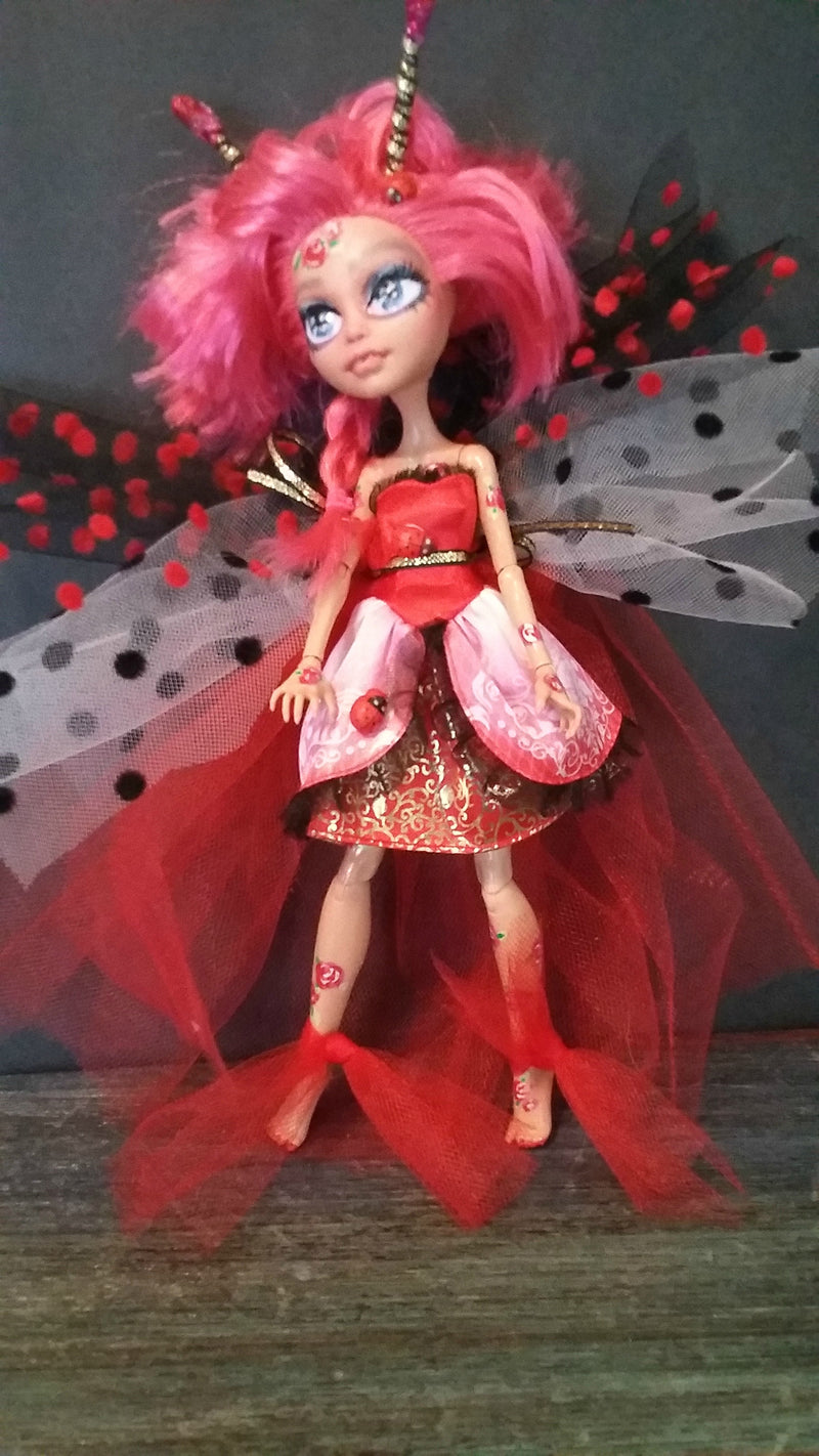 Luci Ladybug Monster High OOAK Doll