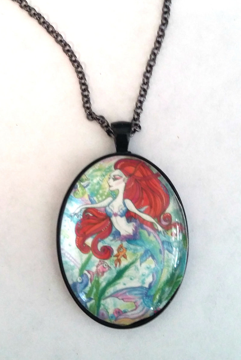 Koi Fish and the Mermaid Fantasy Necklace