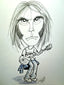Neil Young Pop Portrait Rock and Roll Caricature Music Art