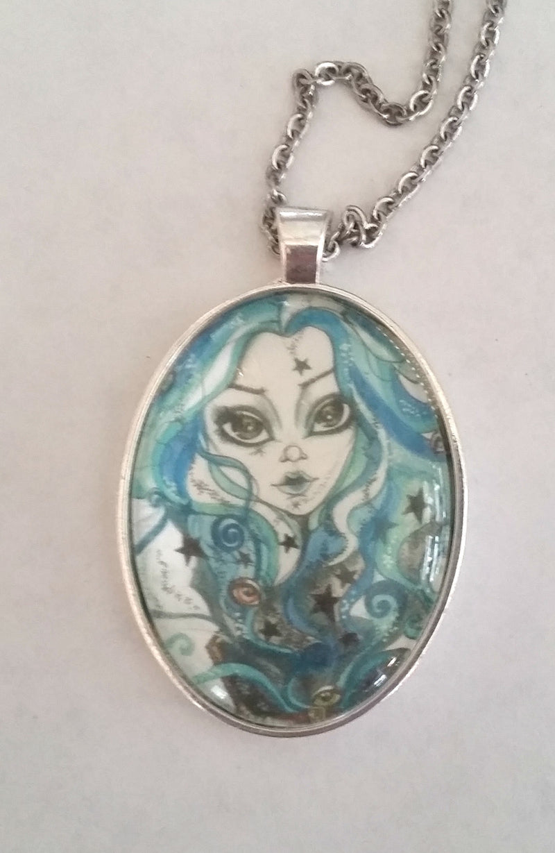 Horror Art Pendant Pandora's Box