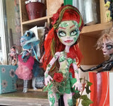 Poison Ivy OOAK Custom Monster High doll repaint Lowbrow art Inspired Art Doll