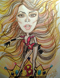 Beyonce Rock and Roll Caricature