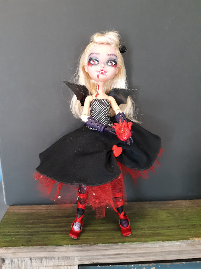 Little Heart Vamp Ever After High OOAK Doll Repaint