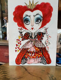 Red Queen Of Hearts Alice In Wonderland Lowbrow Fantasy Art Print