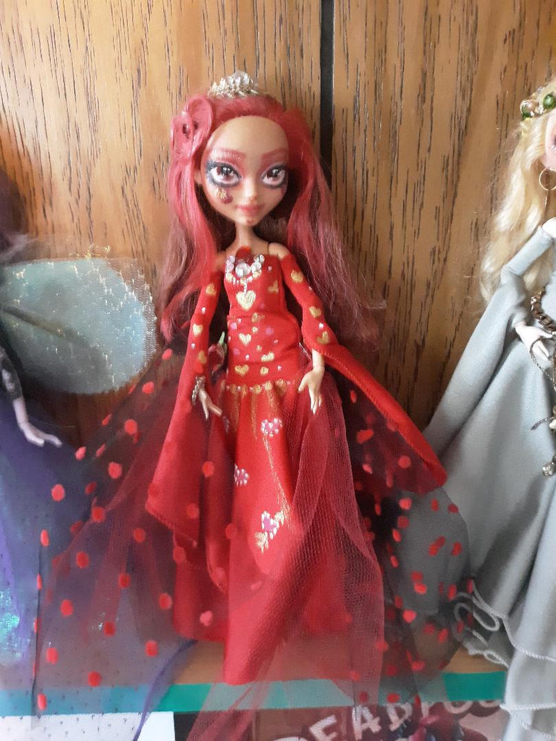 OOAK Queen Of Hearts Doll Repaint