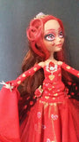 OOAK Queen Of Hearts Doll Repaint