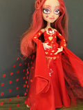 OOAK Queen Of Hearts Doll Repaint