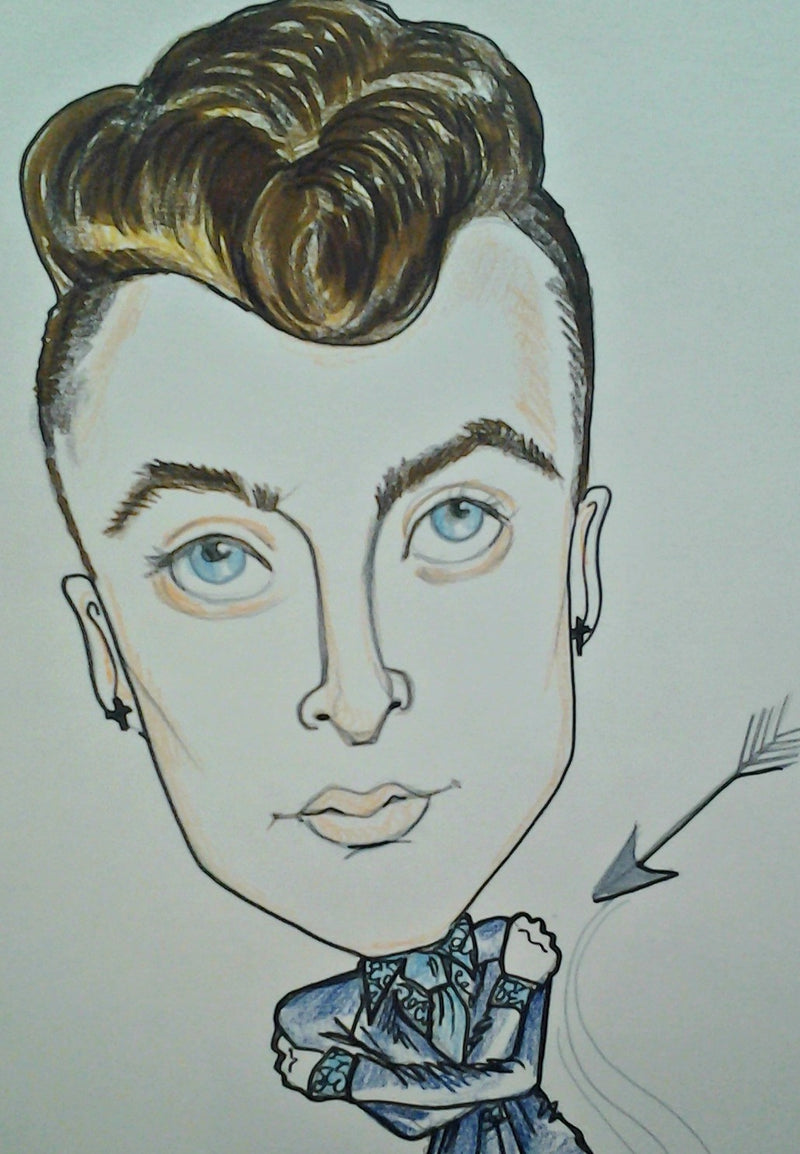Sam Smith Pop Portrait Music Art Rock Caricature