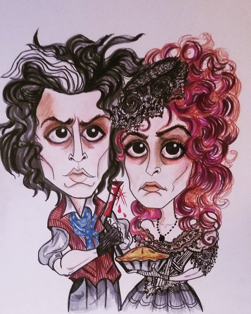 Sweeney Todd and Mrs Lovett Pop Culture Art