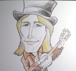 Tom Petty Rock and Roll Caricature
