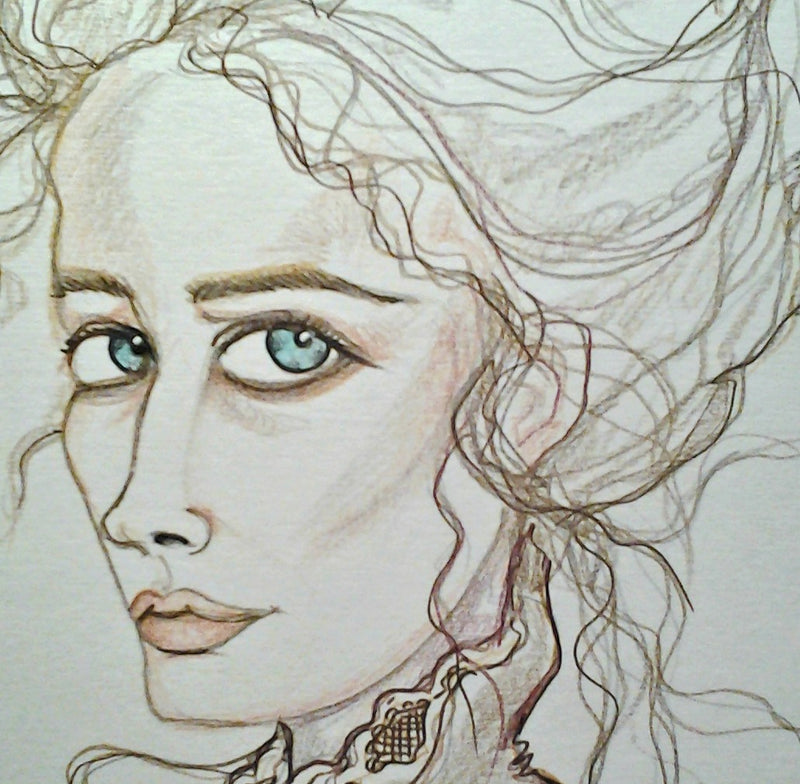 Vanessa Victorian Portrait Penny Dreadful Pop Culture Art Print