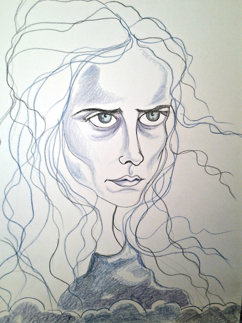 Vanessa Possessed Portrait Penny Dreadful Pop Culture Art Print