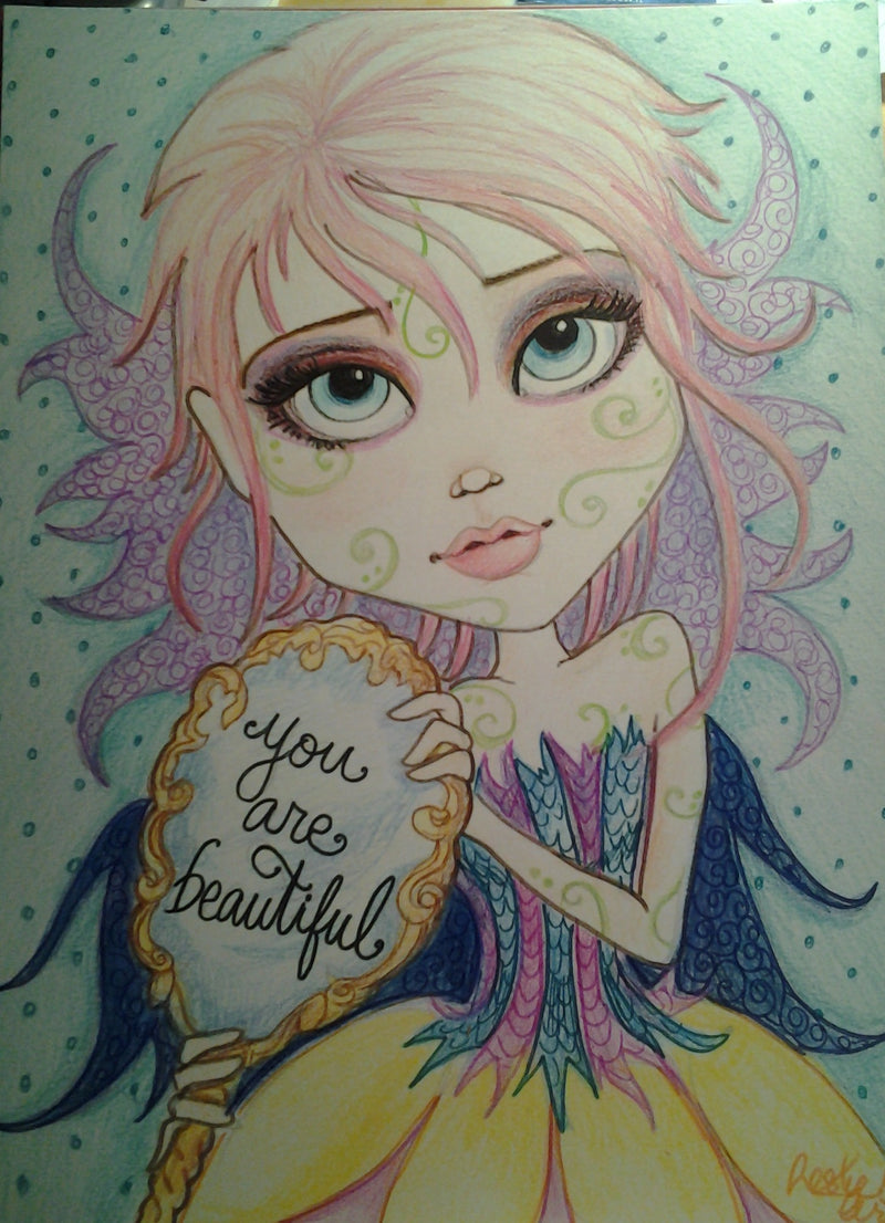 Inspirational Art Print You Are Beautiful