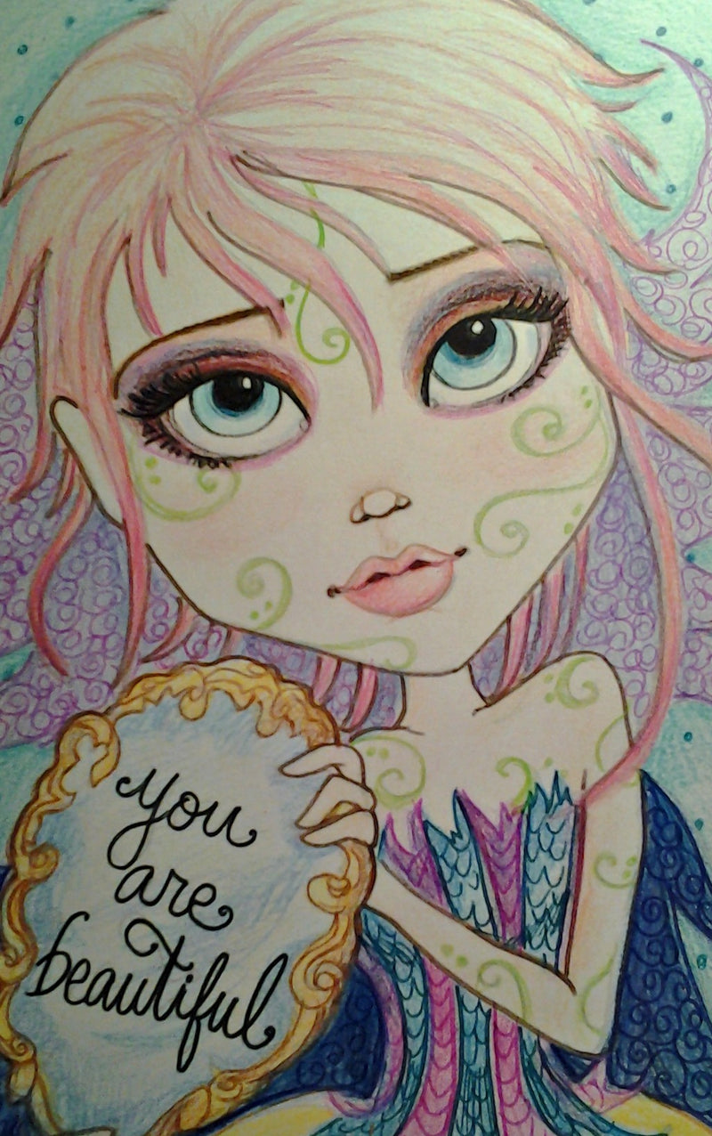 Inspirational Art Print You Are Beautiful